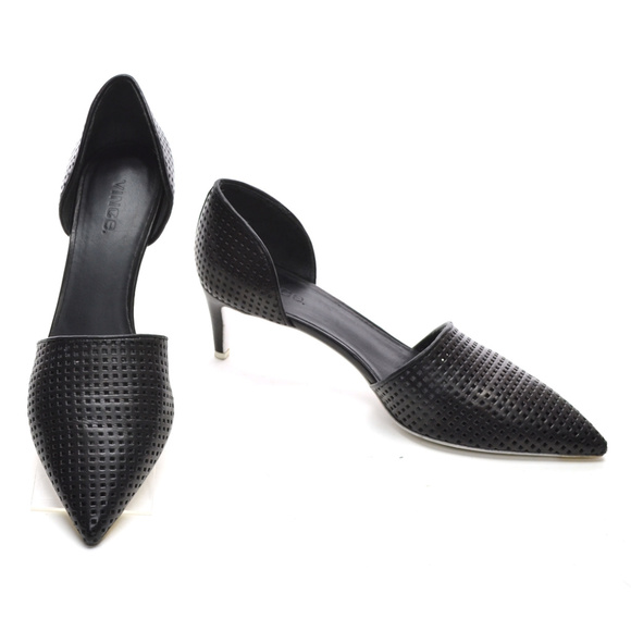 VINCE Aurelian 2 Perforated d'Orsay Pumps size 10 - Picture 2 of 6